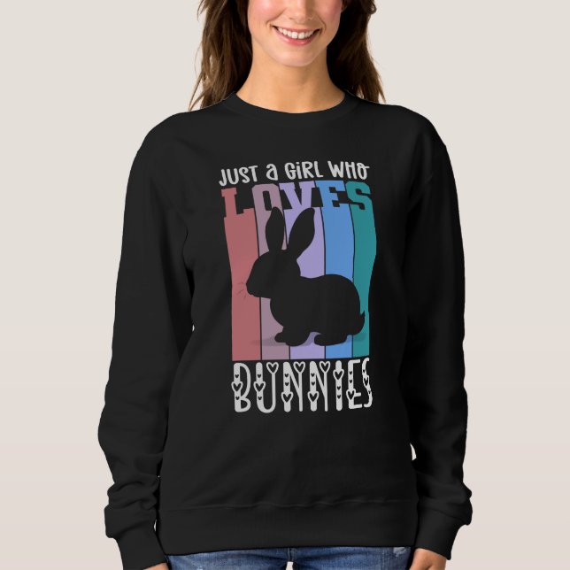 Nur ein Mädchen, die Bunnies Ostersonne Lieben Nie Sweatshirt (Vorderseite)