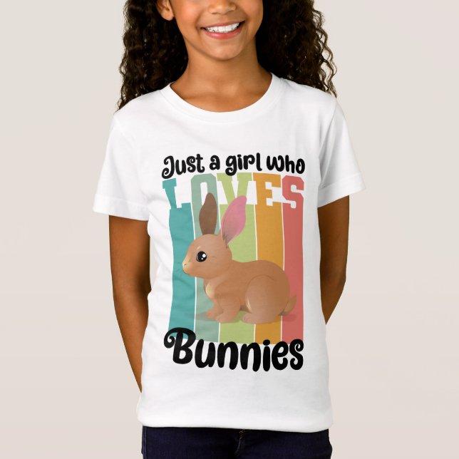 Nur ein Mädchen, die Bunnies Ostersonne Lieben Nie T-Shirt (Vorderseite)