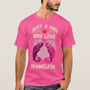 Nur ein Mädchen, die Liebe Chameleon Niedlichen Ch T-Shirt