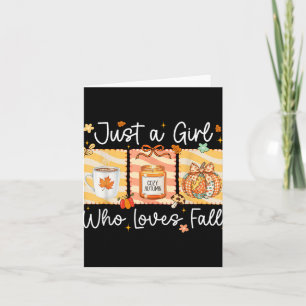 Nur ein Mädchen, die Liebe fallen Pumpkin kuscheli Karte