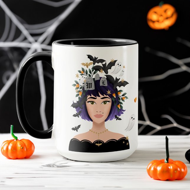 Nur ein Mädchen, die Liebe Halloween Kostüm Schönh Tasse (Just A Girl Who Love Halloween Costume Beauty Mug)