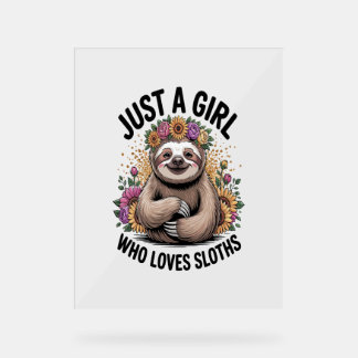 Nur ein Mädchen, die Liebe schläft Acrylschild