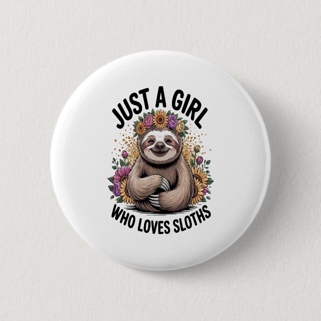 Nur ein Mädchen, die Liebe schläft Button (Vorderseite)