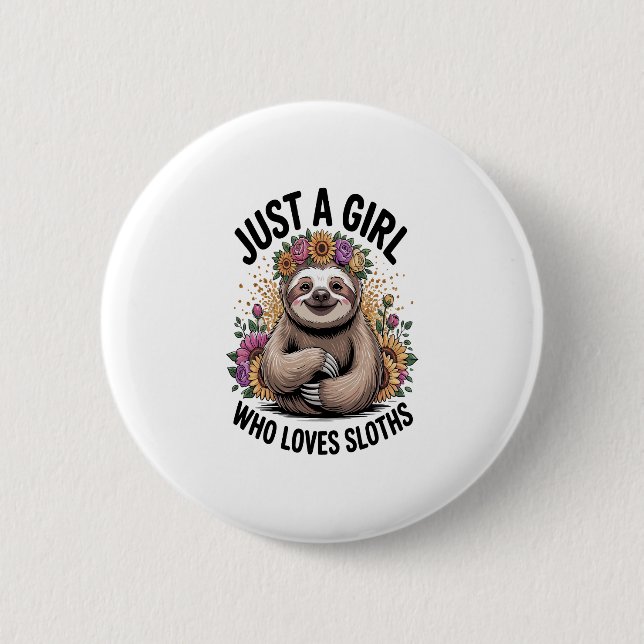 Nur ein Mädchen, die Liebe schläft Button (Vorderseite)