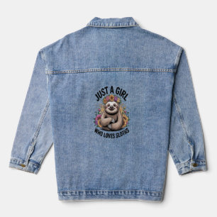 Nur ein Mädchen, die Liebe schläft Jeansjacke