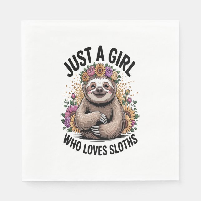 Nur ein Mädchen, die Liebe schläft Serviette (Vorderseite)