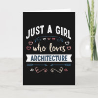 Nur ein Mädchen, die Lieben Architektur Funny Gift