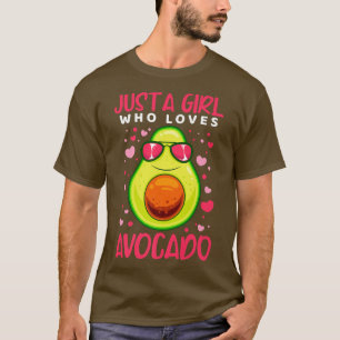Nur ein Mädchen, die Lieben Avocado Vegan Vegetari T-Shirt