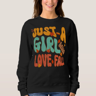 Nur ein Mädchen, die Lieben fallen Pumpen Gewürz L Sweatshirt