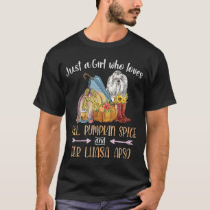 Nur ein Mädchen, die Lieben fallen Pumpkin Gewürz T-Shirt