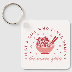 Nur ein Mädchen, die Lieben Ramen noodles kawaii m Schlüsselanhänger