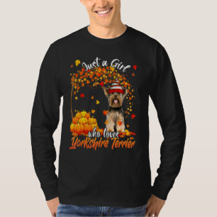 Nur ein Mädchen, die Lieben Yorkshire Terrier Dog  T-Shirt