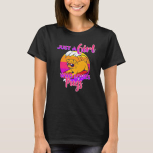 Nur ein Mädchen, die Möpsen Lieben Mops Lover T-Sh T-Shirt
