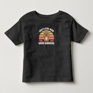 Nur ein Mädchen Lieben The Quokka - Sweet Quokka Kleinkind T-shirt