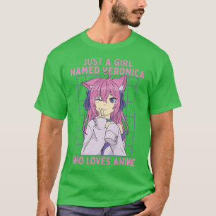 Nur ein Mädchen namens Veronica, das Anime Persona T-Shirt