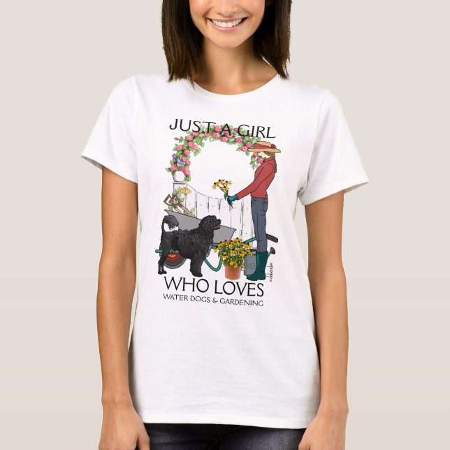 Nur ein Mädchen - Schwarzer Löwe Portugiesischer W T-Shirt (Vorderseite)