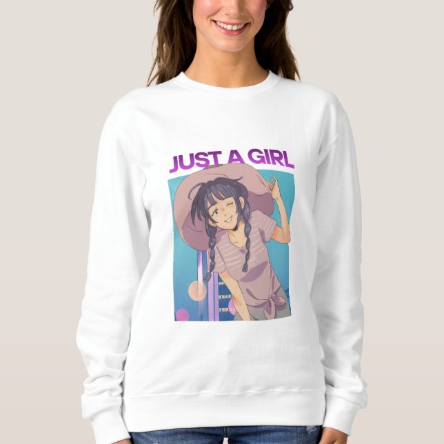Nur ein Mädchen Sweatshirt (Vorderseite)