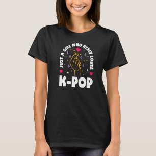 Nur ein Mädchen, wie wirklich Lieben K Pop Finger T-Shirt
