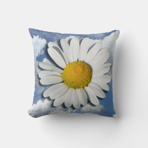 Nur ein Marguerite Blossom + Ihr Text und Ihre Ide Kissen