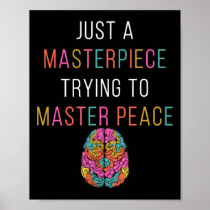 Nur ein Masterpiece Mental Health Awareness Green Poster