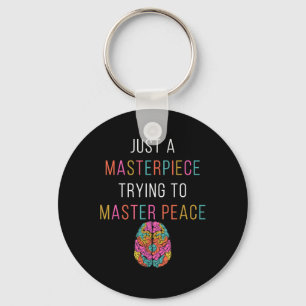 Nur ein Masterpiece Mental Health Awareness Green  Schlüsselanhänger