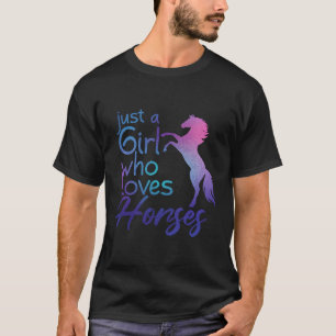 Nur ein Mensch Liebe Pferde T-Shirt