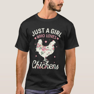 Nur ein Mensch Lieben Hühner Blumenkohl Bauer T-Shirt