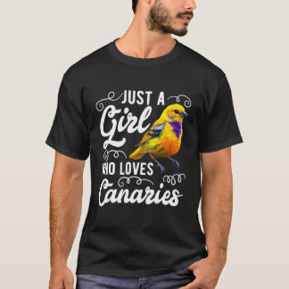 Nur ein Mensch Lieben Kanaren singende Vögel T-Shirt