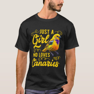 Nur ein Mensch Lieben Kanaren singende Vögel T-Shirt