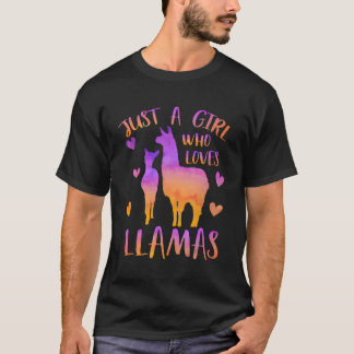 Nur ein Mensch Lieben Llamas Lama T-Shirt