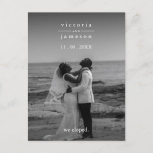 Nur ein modernes klassisches Party für Hochzeiten Postkarte