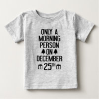 Nur ein Morgenmensch am 25. Dezember
