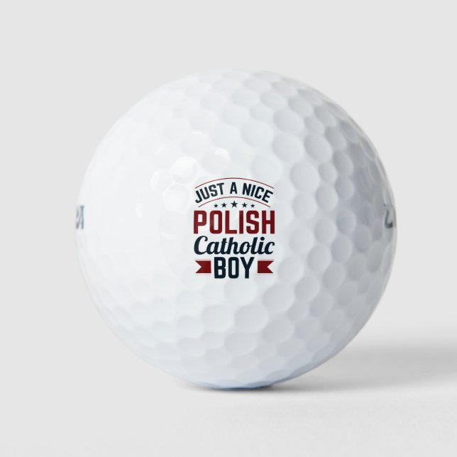 Nur ein netter polnischer Katholischer Junge Golfball (Vorderseite)