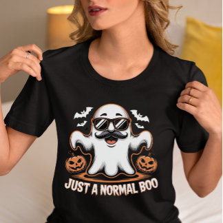 Nur ein normaler Boo lustiger Halloween-Geist Tri-Blend Shirt