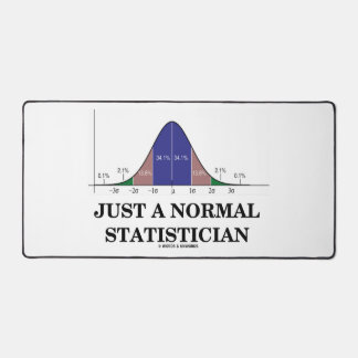 Nur ein normaler Statistiker Bell Curve Geek Spaß Schreibtischunterlage