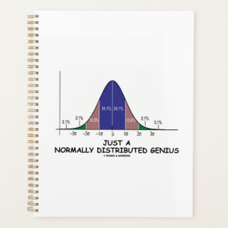 Nur ein normalerweise verteilter Genius Stats-Spaß Planer
