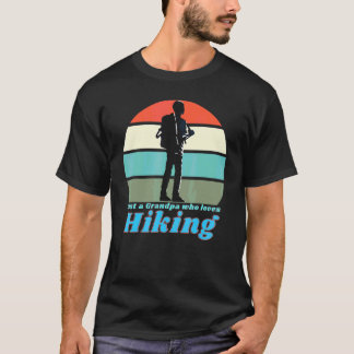 Nur ein Opa, der Lieben Wandern Großvater T-Shirt