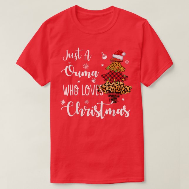 Nur ein Ouma Lieben Weihnachts Weihnachtslicht T-Shirt (Design vorne)