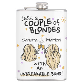 "Nur ein paar Blondinen" Individuelle Name Flask Flachmann