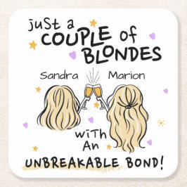 "Nur ein paar Blondinen" Individuelle Name, Unters Rechteckiger Pappuntersetzer