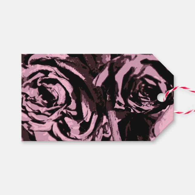 Nur ein paar Rose Geschenkanhänger (Vorderseite (Horizontal))