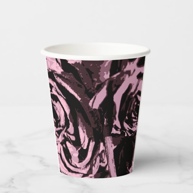 Nur ein paar Rose Pappbecher (Vorderseite)