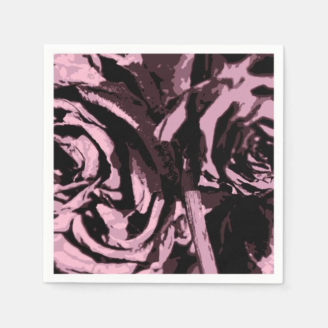 Nur ein paar Rose Serviette (Vorderseite)