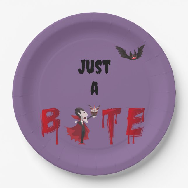 Nur ein paar Vampir Papier Halloween-Teller Pappteller (Vorderseite)