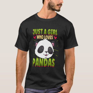 Nur ein Panda-Liebhaber Panda T-Shirt