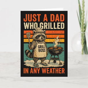 Nur ein Papa, der einen lustigen Vatertag Geschenk Karte