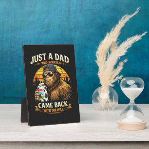 Nur ein Papa, der immer mit der Milch zurückkam Fotoplatte