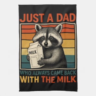 Nur ein Papa, der immer mit der Milch zurückkommt Geschirrtuch