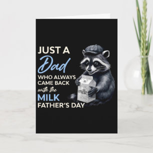 Nur ein Papa, der mit der Milch zurückkam, Vaterta Karte