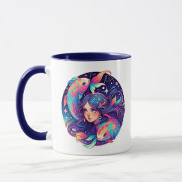 Nur ein Pisces Girl | Horoskop Art Tasse